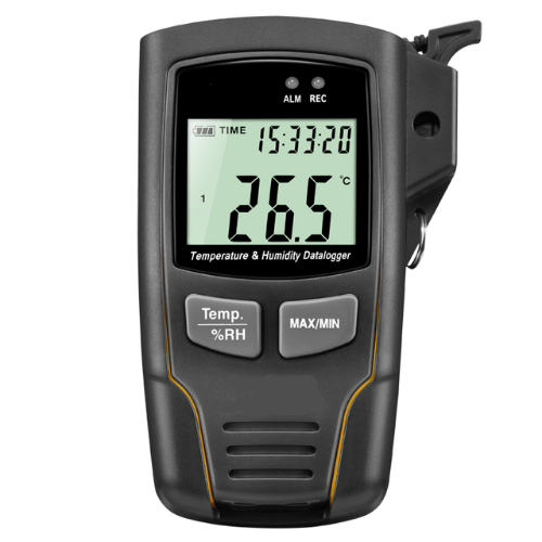 Temperature and Humidity Data Logger with 32000 Records, Alarm – Acoustic Testing Pro