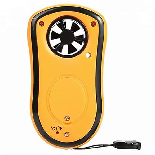 Handheld Digital Anemometer with Temperature Display - Acoustic Testing Pro