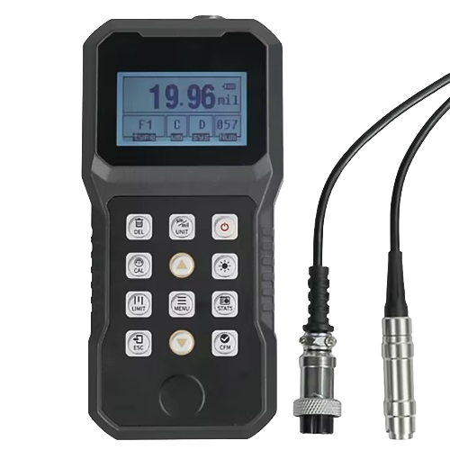 Digital Magnetic Induction Coating Thickness Gauge for Iron, Cobalt and Aluminium - Acoustic Testing Pro