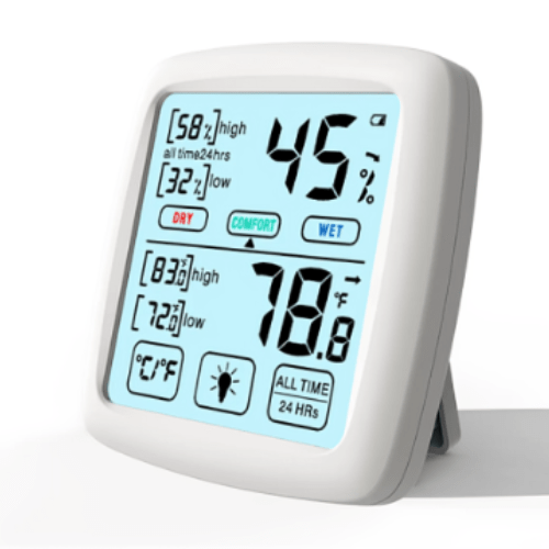 ACTPAEH-241-4.png Acoustic Testing Pro Touchscreen Alarm Enabled Hygrometer