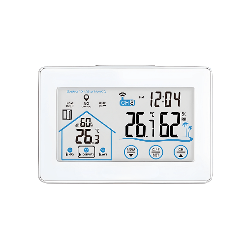 Acoustic Testing Pro Touch Screen LCD Weather Station With Hygrometer