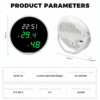 Acoustic Testing Pro Hygrometer Thermometer Indoor Alarm