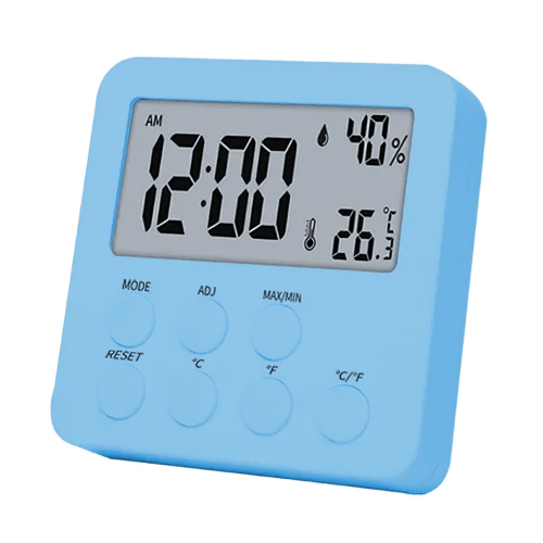 Acoustic Testing Pro Thermometer Hygrometer with Alarm Clock