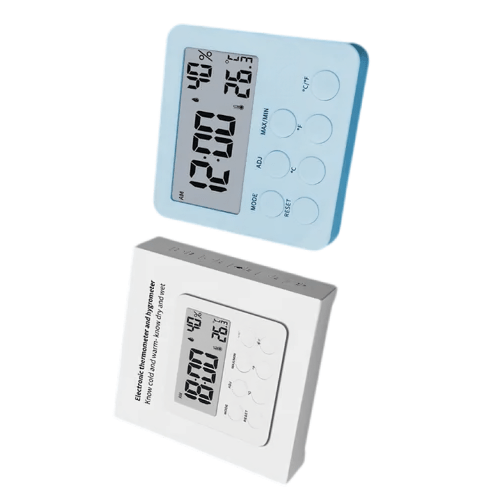 Acoustic Testing Pro Thermometer Hygrometer with Alarm Clock