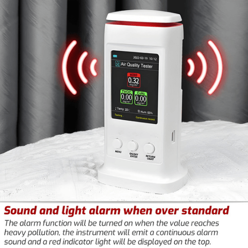 Acoustic Testing Pro Air Quality Detector Monitor Data Analysis Hygrometer