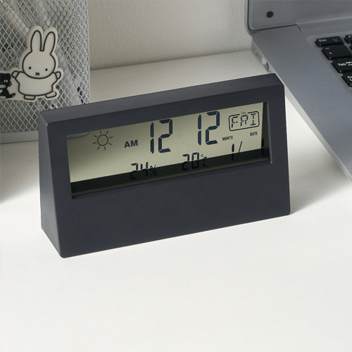 Acoustic Testing Pro Temperature Hygrometer With Clock