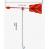 Customizable Mechanical Anemometer, Wind direction vane with Galvanized Bracket - Acoustic Testing Pro