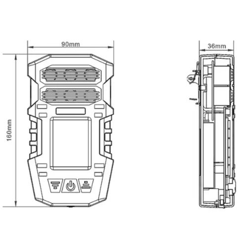 Acoustic Testing Pro Portable Combustible Gas Detector