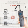 Digital Combustible Gas Leak Detector with Flexible Probe & Fast Alarm – Acoustic Testing Pro