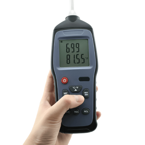 Acoustic Testing Pro Handheld Temperature Hygrometer