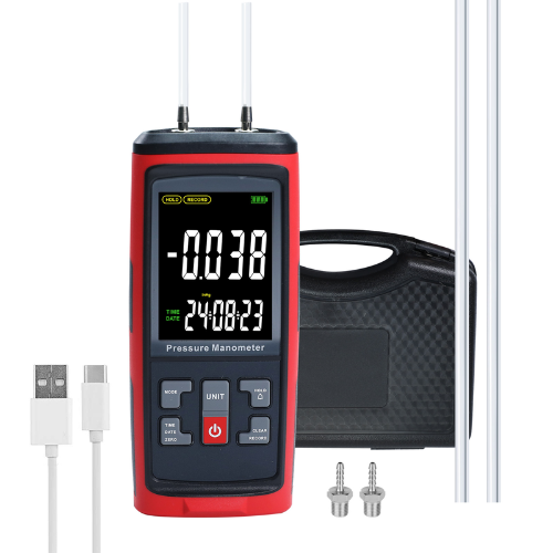 ACTPDM-103-1.png High Accuracy Portable Digital Manometer - Acoustic Testing Pro