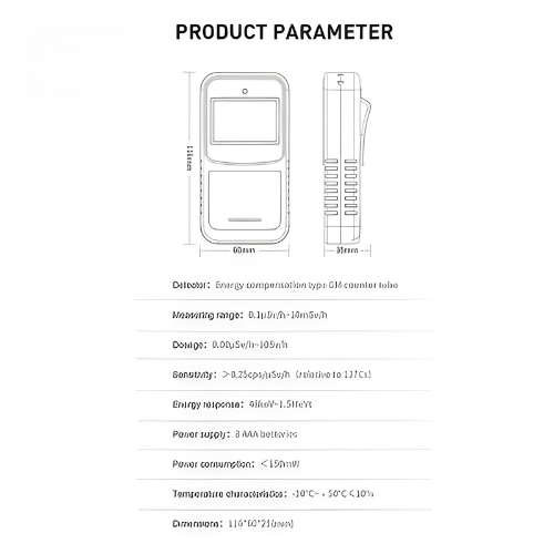 Acoustic Testing Pro Portable Geiger-Muller Radiation Meter