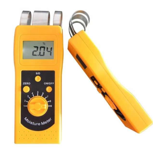 Digital Textile Moisture Meter for Cotton, Yarn, and Fabric - Acoustic Testing Pro