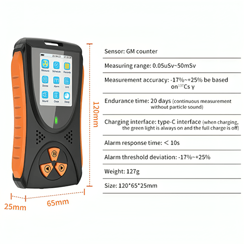 Acoustic Testing Pro X-ray Dosimeter Radiation Detector