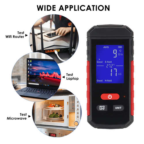 Acoustic Testing Pro Rechargeable EMF Radiation Detector