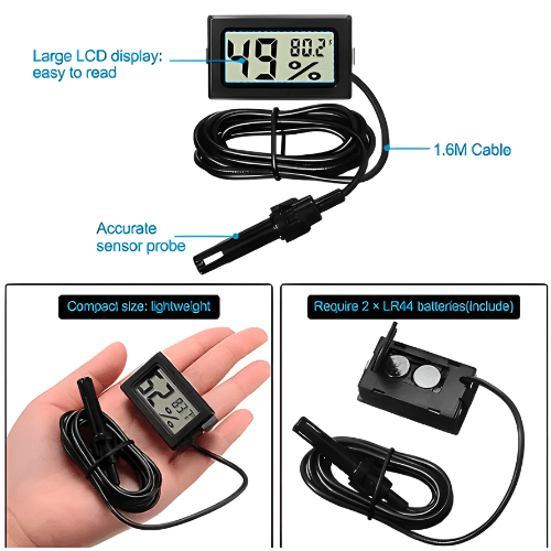 Acoustic Testing Pro Mini Digital Indoor Hygrometer