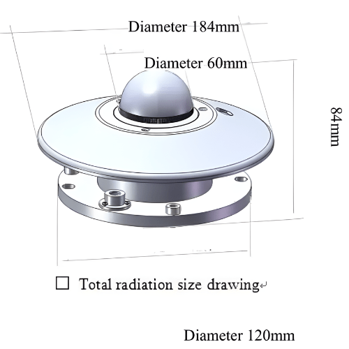 Acoustic Testing Pro Solar Measuring Radiation Sensor Pyranometer