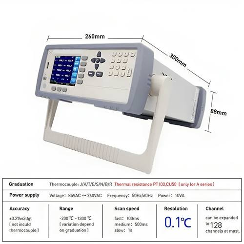 Acoustic Testing Pro Multi-Channel Temperature Recorder Data Logger