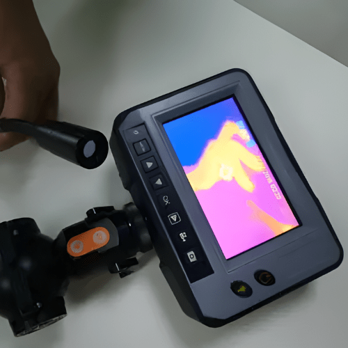 Acoustic Testing Pro Handheld, 4-Way Articulation, 4.3" LCD Display Industrial Endoscope With Thermal Image