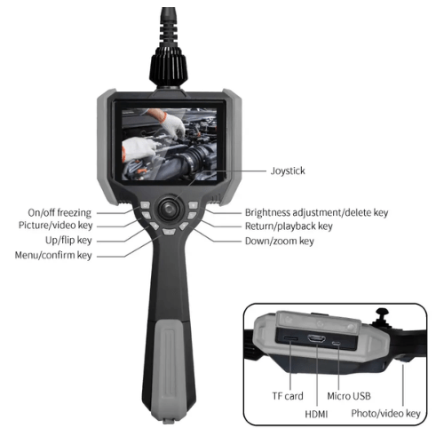 Acoustic Testing Pro VSNDT Thermal Imagers and Industrial Endoscopes Sboroscopio Articulado Industrial Diagnostic Tool
