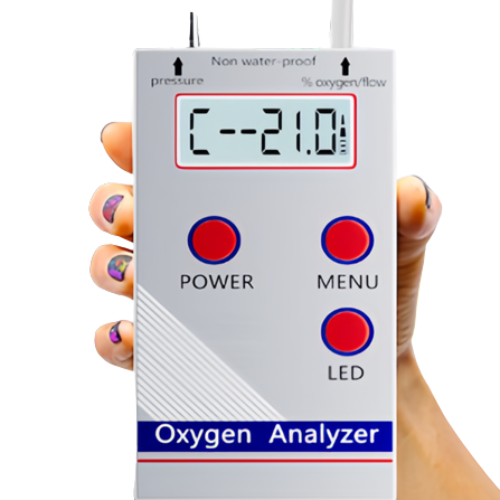 Acoustic Testing Pro Ultrasonic Oxygen Analyzer with Flow and Pressure Detection - Acoustic Testing Pro
