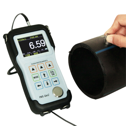 Portable High Precision Thin Parts Plastic Bottle Ultrasonic Wall Thickness Gauge with High Frequency Probe - Acoustic Testing Pro