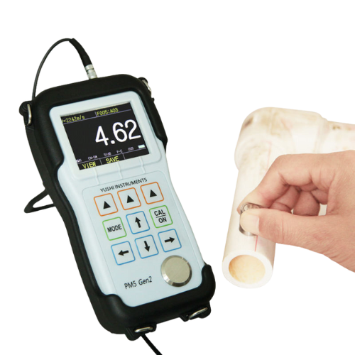 Portable High Precision Thin Parts Plastic Bottle Ultrasonic Wall Thickness Gauge with High Frequency Probe - Acoustic Testing Pro