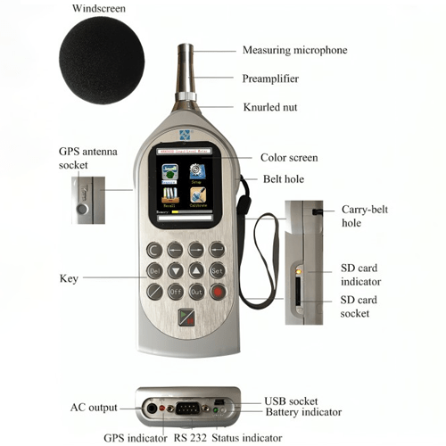 Acoustic Testing Pro Digital Audio Decibel Meter Sound Level Meter