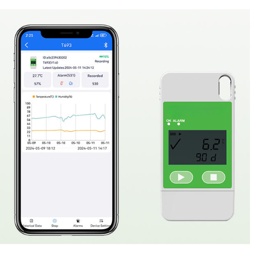 Multi - Use Wireless USB Temp Humidity Data Logger Recorder – Acoustic Testing Pro