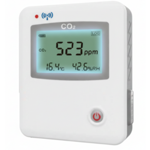 Smart CO2 Temperature Humidity Monitoring Data Logger Device - Acoustic Testing Pro