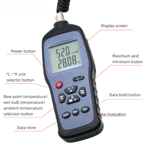 Wireless Portable USB Handheld Humidity Data Logger Meter - Acoustic Testing Pro
