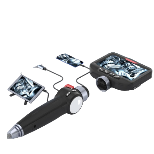 Handheld Industrial Endoscope with 360° Rotating Articulated Probe - Acoustic Testing Pro