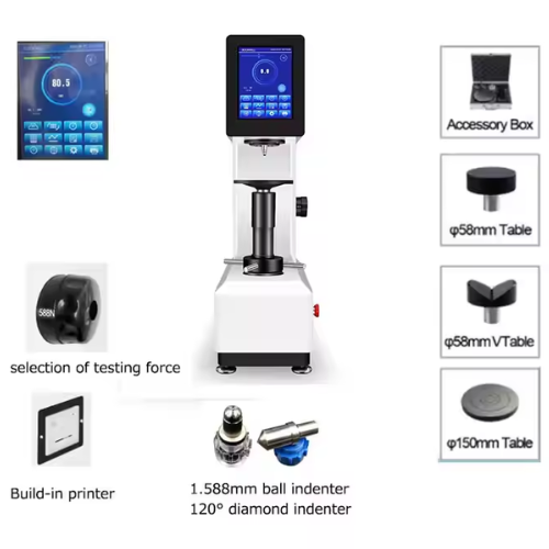 TouchScreen Rockwell Hardness Tester with Auto Force - Acoustic Testing Pro