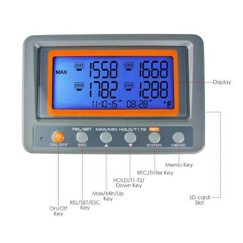 Acoustic Testing Pro Thermistor Thermal Temperature Data Logger