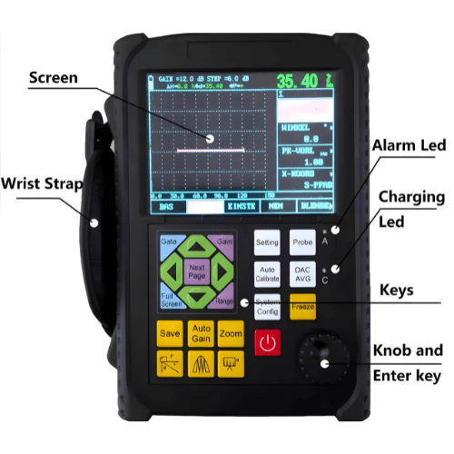Acoustic Testing Pro Ultrasonic Flaw Detector Instrument