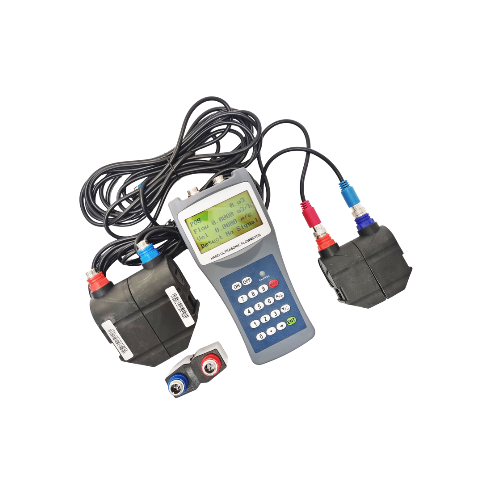 IP68 Handheld Ultrasonic Flow Meter Battery Powered with High Accuracy – Acoustic Testing Pro