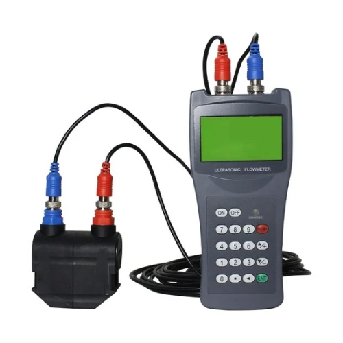 Portable Handheld Clamp-On Ultrasonic Flow Meter - Acoustic Testing Pro