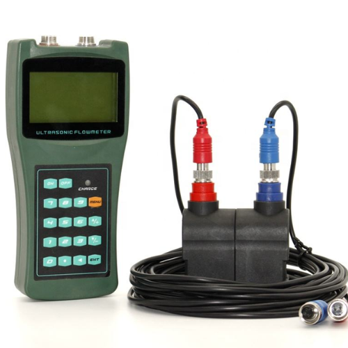 Clamp-On Portable Handheld Ultrasonic Water Flowmeter - Acoustic Testing Pro