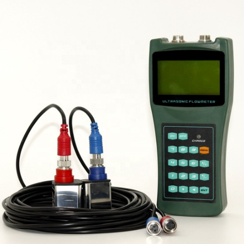 Clamp-On Portable Handheld Ultrasonic Water Flowmeter - Acoustic Testing Pro