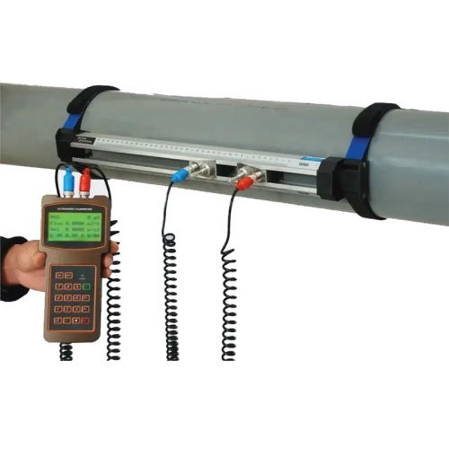 Acoustic Testing Pro Doppler Ultrasonic Flowmeter Portable Handheld Flow Monitor Meter