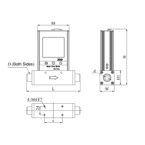 Acoustic Testing Pro Gas Measuring Flow Meter