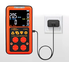 Acoustic Testing Pro 4 in 1 Multi Gas Detector Monitor