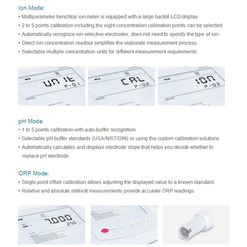 Acoustic Testing Pro Precision Desktop pH/ORP/Ion Meter Ion Tester Price