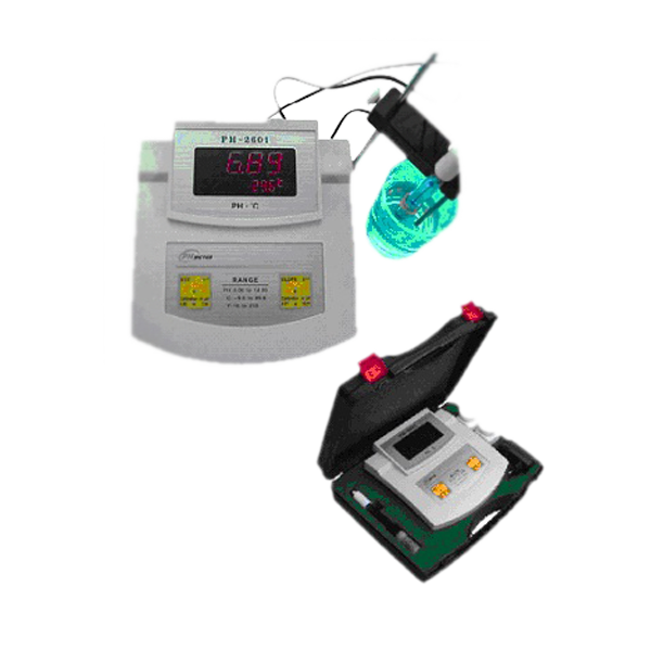 PH Meter with Temperature (High Resolution, Accuracy)