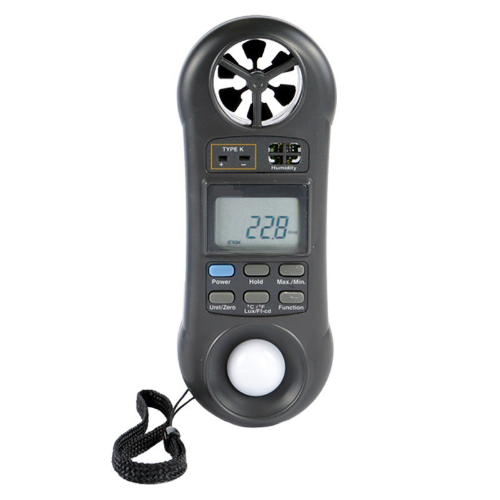 Acoustic Testing Pro Environmental Quality Meter Wind Speed Air Volume and Hygrometer