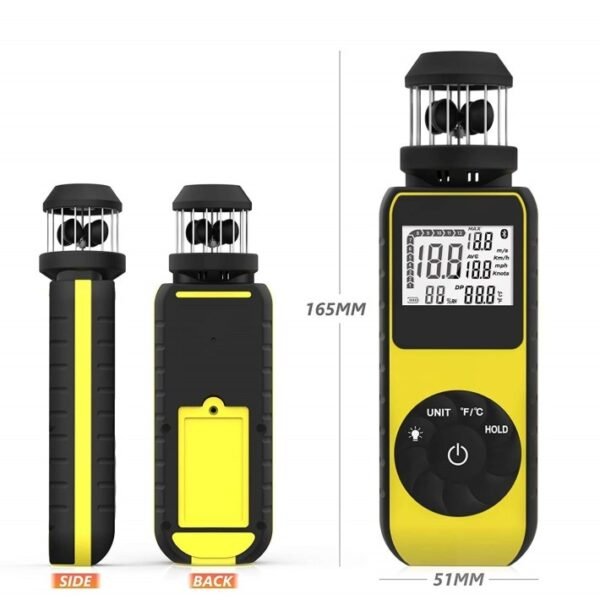 Digital Anemometer with Temp Sensor - Acoustic Testing Pro