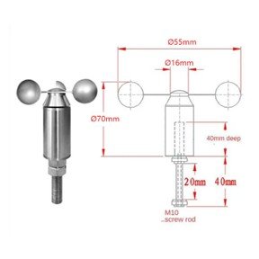p8.jpg High-Precision Stainless Steel Three-Cup Wind Speed Sensor - Acoustic Testing Pro